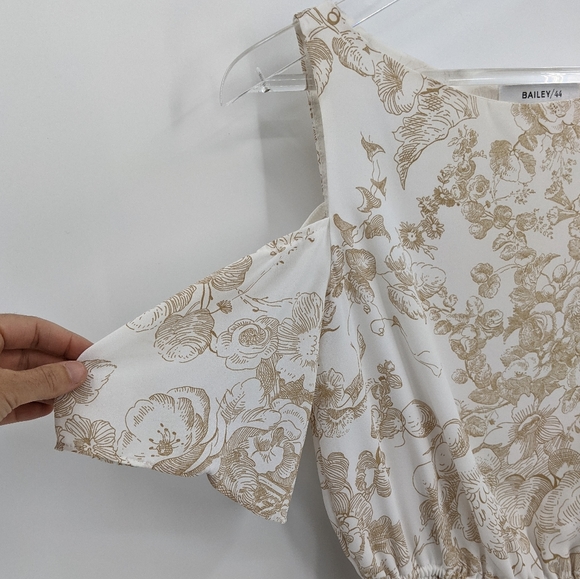 Bailey 44 Cold Shoulder Blouson Midi Floral Dress - Picture 3 of 9